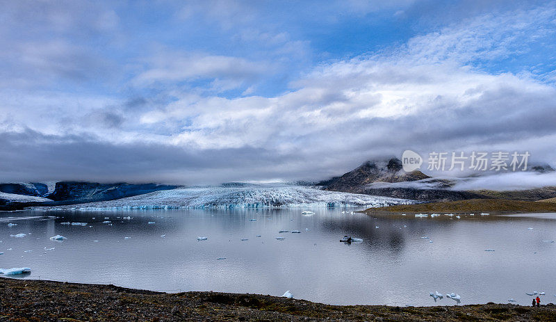 Jökulsárlón Glacial Lagoon on South Coast of Iceland